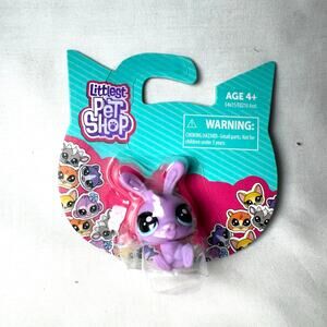 Littlest Pet Shop Teeny Tiny Pets Hasbro Purple Bunny Rabbit Brand New in Box